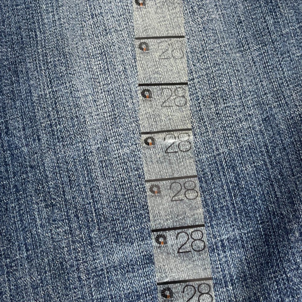 NWT AKDMKS WOMEN'S BAMBOO CAPRI BOHO HIPPIE BEADED JEANS SIZE 28 - Picture 9 of 16